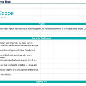 MissionScope Non-Profit Templates